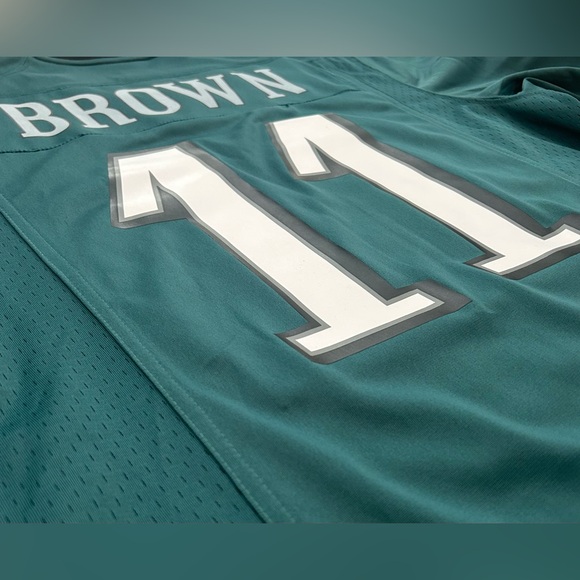 Nike Authentic On Field Philadelphia Eagles AJ Brown Green Jersey Men’s Sz: M - Picture 8 of 8